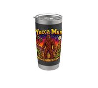 Yucca Man Mojave Desert Bigfoot Legend Gobelet isotherme en acier inoxydable double paroi