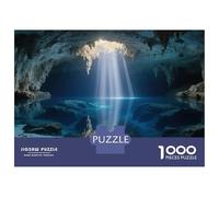 YuChatan Sinkhole Puzzle site pittoresque 1000 Pcs Carton Épais pour Débutants Et Experts Activité Parent-Enfant Jeu De Réunion Emballage Élégant Haute Qualité 38x26cm/1000pcs