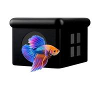 yuchdzexu Cachette flottante pour aquarium | Hamac multifonction flottant Betta Hide - Petit aquarium, grotte, boîte d'élevage avec fenêtre pour restaurant, hôtel, dortoir, appartement, bureau, salon