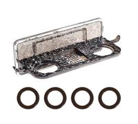 yuchdzexu Distributeur de shampooing - Support de rangement sans perçage | Crochet distributeur de shampooing pour maison, hôtel, cuisine, salle de bain, cosmétiques, articles de toilette, bagues