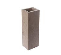 Yuchengstone Vase design en marbre beige massif, rectangulaire, dimensions : 30 x 10 x 8 cm, poids : env. 3,8 kg