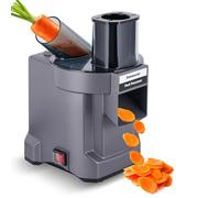 YUCHENGTECH 3 en 1 Coupeur de Légumes Électrique Decoupe Legumes en Cube Electrique pour Couper en Dés, Déchiqueter, Trancher,Lames Remplaçable, pour Pomme de Terre Carotte Oignon 100W