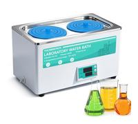 YUCHENGTECH Bain-marie Numérique 6L 600W Thermostat Intelligent ±0,5°C Température RT à 100℃ Minuterie 0-999min Écran LED Acier Inoxydable pour Laboratoire, Chimie, Biologie & Chauffage Alimentaire
