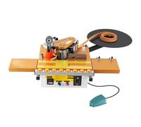 YUCHENGTECH Plaqueuse de Chant Portative Plaqueuse de Chants à Rupture de Ruban Automatique,Contrôle de Vitesse 2-6m/min Collage Double Face Largeur 6-60mm Épaisseur 0.3-3mm pour PVC/Contreplaqué