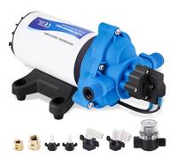 YUCHENGTECH Pompe à Membrane à Eau 220V AC Pompe à Eau 88W 11,3 Lpm/min, 45 Psi, 3.1 Bar Pompe à Eau Auto-amorçante Pompe à Pression pour Maison, Douche, Jardin, RV Robinets