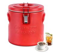YUCHENGTECH Récipient Isotherme 10L Thermos Alimentaire Chaud Conteneur Isotherme Froid Isotherme Pour Soupe Acier Inoxydable Avec Couvercle Hermétique Joint Caoutchouc Poignées
