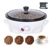 YUCHENGTECH Torréfacteur de Café 500g Torréfacteur de Grain de Café Machine à Torréfier le Café 0-240℃ Torrefacteur Cafe Grain avec Minuterie 1200W