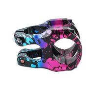 YUCHUANGYE Potence VTT Pont de vélo Puissance Courte 35mm, poignée Tige réglable, 31.8, Accessoires(35mm Pink-Blue)