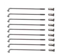 YUCHUANGYE Rayon Velo Porte-vélos 36 pcs 12g 60-305mm Vélo électrique E-vélo de vélo Roue Pneu d'acier Pièces Accessoires Cyclisme(205mm)