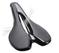 YUCHUANGYE Selle Velo Carbon Fibre Road MTB Saddle Utiliser 3K T700 Matière de Carbone Padre Respirant Super Clair Coussins vélo(Black)