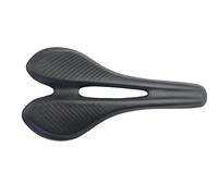 YUCHUANGYE Selle Velo Carbon Fibre Road MTB Saddle Utiliser 3K T700 Matières de Carbone Tax Coussins en Cuir Super Clair(Black no Logo)