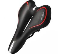 YUCHUANGYE Selle Velo Selle de vélo Confortable VTT Mountain Road Bike Seat Gel Cyling Cushion Exercice Saddle for Les Hommes et Femmes(Type B Red)