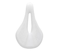 YUCHUANGYE Selle Velo Selle en Fibre for vélo de Route, VTT, siège Montagne, Coussin Cyclisme, Confort, Noir, Rouge, Blanc(White 143mm)