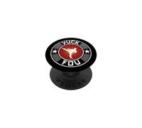 Yuck Fou Emblème Rond de Coup de Pied Haut d'arts Martiaux PopSockets PopGrip Adhésif