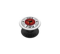Yuck Fou Emblème Rond de Coup de Pied Haut d'arts Martiaux PopSockets PopGrip Adhésif