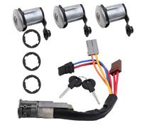 YUCKMZ 3 Serrures de Porte Avant Arrière Cylindre d'allumage avec 2 Clés Compatible avec Partner Citroen Berlingo 96-08 96244156 252522 9170.G3