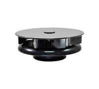YUCKMZ Petit Ventilateur Bas Profil Rotatif Aération Toit compatible avec Fourgon Caravane de Bus Van Noir
