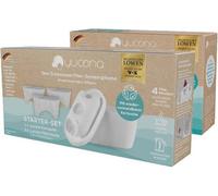 Yucona® Kit de filtration d'eau - 6 filtres avec cartouche | Cartouche de filtration d'eau réutilisable, 96% d'économie de plastique, charbon actif à base de coquilles de noix de coco |Made in Germany