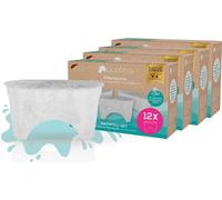yucona Set de recharge de filtre à eau 12 filtres env. 12 mois Réutilisable Cartouche 96% d'économie de plastique Germany Charbon actif Coquilles de noix de coco