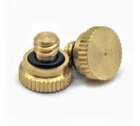 YuCool Lot de 12 bouchons de buse de brumisation en laiton robuste avec filetage 3/16 pour système de refroidissement extérieur de jardin surélevé