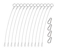 YuCool Lot de 12 cordons de sécurité en acier inoxydable 316 de 2 mm avec 4 boucles de levage pour éviter les pertes et suspendre des lumières modernes