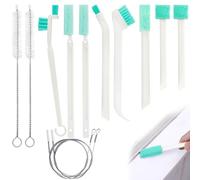 YuCool Lot de 12 petites brosses de nettoyage pour la maison - Brosse de nettoyage 8 en 1 - Brosse de nettoyage profonde pour petits trous - Pour coins et claviers