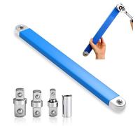 YUDAWN Pro Clé D'Extension Décalée Offset Extension Wrench Multifonctionnelle Cle Plate a Cliquet Extension de Douille Pliable Clé de Rallonge Avec Adaptateur D'Entraînement 1/2", 1/4" Et 3/8"