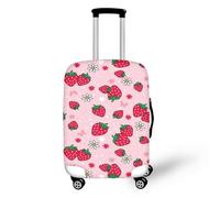 YUDINGFIN Housse de bagage avec fermeture éclair anti-rayures élastique performante pour une utilisation à long terme, fraise, S-18-21 Inch