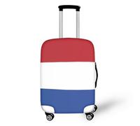 YUDINGFIN Housse de valise avec fermeture éclair anti-rayures élastique performante pour une utilisation à long terme Aéroport extérieur, Drapeau des Pays-Bas, L-25-28 Inch
