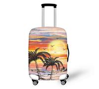 YUDINGFIN Housse de valise avec fermeture éclair anti-rayures élastique performante pour une utilisation à long terme Aéroport extérieur, Before Sunset, XL-29-32 Inch