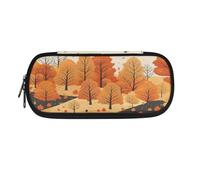 YUDINGFIN Jolie trousse à crayons avec fente en maille et fermeture éclair semi-circulaire pour garçons et filles, forêt, Ensemble cartable