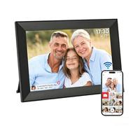 YUDIZWS Cadre Photo NuméRique Frameo Cadre Photo éLectronique 10,1 Pouces 1280x800 HD IPS éCran Tactile 32 Go MéMoire Rotation Partager des Moments InstantanéMent Via L'Application Frameo,Noir