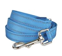 YUDOTE Laisse réfléchissante pour chien en nylon résistant, poignée rembourrée en néoprène doux avec boucle confortable pour promenade quotidienne pour races de taille moyenne, 120 cm de long, bleu