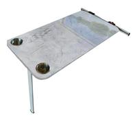 YUE JJXN Table Camping Car, Rabattable à 90° Facile à Ranger, Table Pliante Camping Car, pour Véhicule de Loisirs, Bureau ou Cuisine(Gray)