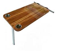 YUE JJXN Table Camping Car, Rabattable à 90° Facile à Ranger, Table Pliante Camping Car, pour Véhicule de Loisirs, Bureau ou Cuisine(Brown)