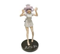 YUE YUAN Nanakusa Nazuna Poupée blanche de 18 cm - Déguisement d'infirmière debout - Figurine en PVC - Figurine d'action - Collection de figurines de décoration