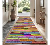 YUEAENK Tapis Couloir Long 70 x 120 cm Lavable en Machine Antidérapant Long Carpet Cuisine Descente de Lit Chambre Tapis Entrée Intérieur pour Cuisine Couloir Passage