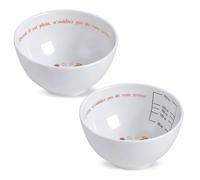 Yuecda Lot de 2 bols de contrôle des portions, gobelet doseur pour aliments, récipient à portions pour adultes, perte de poids, obésité, diabète, alimentation saine