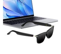 Yuecjian AI Glasses - Lunettes de traduction linguistique sans fil, 115 langues prises en charge des appels sans fil pour les voyages, les affaires, les conférences académiques, le quotidien