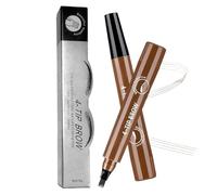 Yuecjian Crayon à sourcils - Crayon à sourcils, outil de maquillage naturel compact précis avec teinte longue durée pour femmes filles à la maison, les trajets en voyage