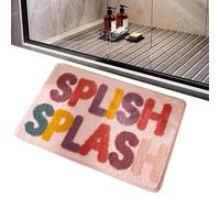 Yuecjian Tapis de bain pour sol de salle de bain - Séchage rapide - Tapis de douche antidérapant avec motif amusant - Super absorbant - Tapis de salle de bain doux et antidérapant pour salon, entrée