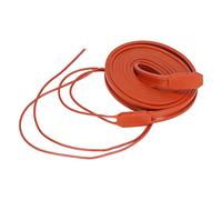 Yuecoom 0,59 x 39.37in Chauffante en Silicone Pouces Ruban, Câble Chauffant Flexible et étanche en Caoutchouc Antigel pour Compresseur d'air 220 V CA 150 W
