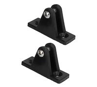 Yuecoom 2 Pièces Charnière De Pont De Bateau Marin, Support De Charnière Pivotante Supérieure De Bateau Bimini Matériel De Montage Supérieur De Bimini en Nylon Accessoires De Matériel D'auvent