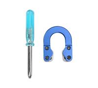 Yuecoom Boucle D De Tir à l'arc, Boucle D en Métal pour Arc à Poulies, Boucle De Dégagement De Boucle en D avec Tournevis, Accessoires De Cible De Tir De Chasse(Bleu)