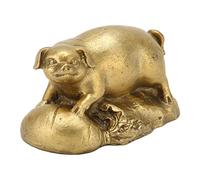 Yuecoom Brass Lucky Pig Statue Wealth Convergence Exquisite Exquis Cuper Decoration de Bureau pour Avoir ramené la prospérité à la Maison