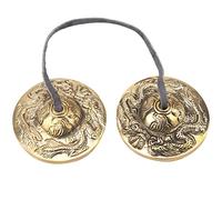 Yuecoom Cloche Tibétaine, Carillon De Méditation Tibétain Fabriqué à la Main Instrument De Percussion Bouddhiste pour la Guérison Spirituelle, Le Yoga, la Thérapie par Le Son(Dragon)