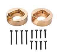 Yuecoom Contrepoids De Roue De Voiture Télécommandé 1 Paire De Contrepoids en Laiton De Jante De Contrepoids Interne pour Absima Sherpa 1/10 Pièces De Mise à Niveau De Voiture d'escalade