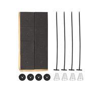 Yuecoom Kit de montage universel pour refroidisseur de ventilateur électrique ABS avec sangle d'attache en plastique pour tout camion de voiture ou autre véhicule automobile