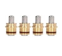 Yuecoom Manette de Commande Pelle 4 Pcs, Remplacement Compatible avec E225, Bouton Contrôleur Hydraulique en Alliage de Laiton, Robuste avec Valve Poussoir et Joint d'Étanchéité