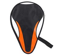 Yuecoom Sac De Pagaie De Ping-Pong, étui Imperméable pour Raquettes De Tennis De Table Oxford, Housse De Protection Complète Anti-poussière pour Batte De Ping-Pong(Orange)
